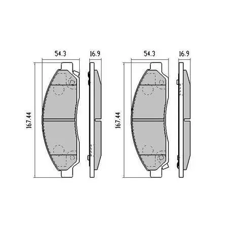 Rda Rdc1468 Phantom Ceramic Front Brake Pad Set For Multiple Asian And European Models 1