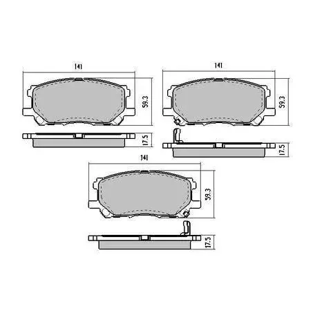 Rda Rdc1517 Phantom Ceramic Brake Pad Set For Lexus Rx (Rx330/Rx350/Rx450H) 1