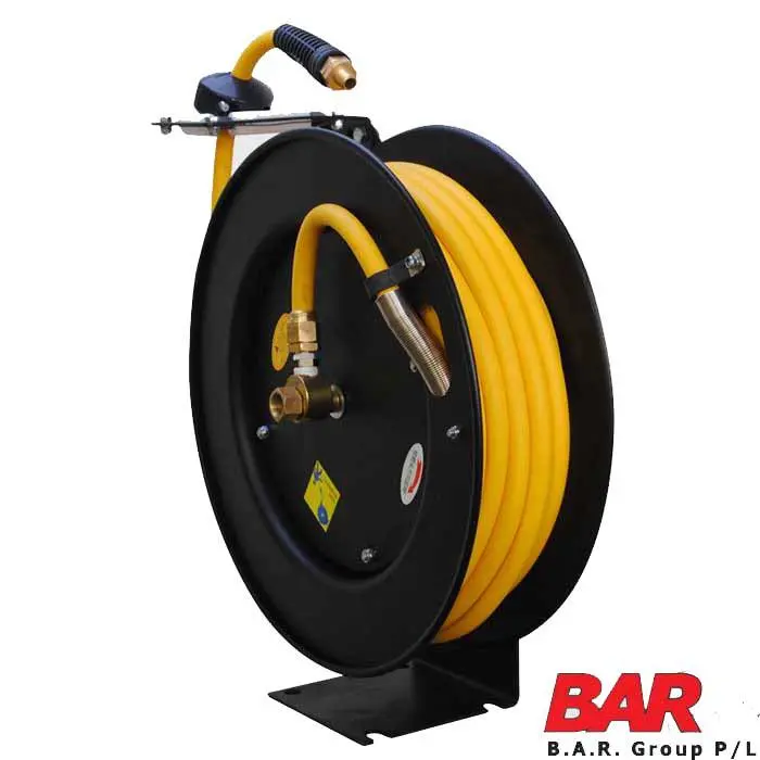 Retractable Hose Reel With Hybrid Polymer Hose – 1/4 Inch Diameter 1