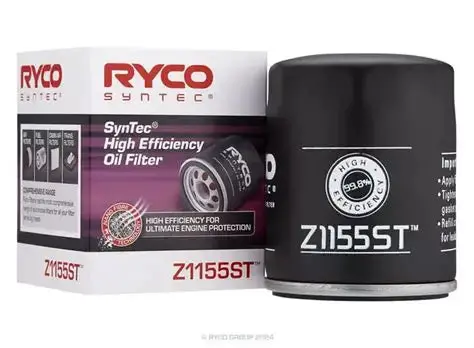 Ryco Z1155St Syntec Advanced Spin-On Oil Filter With Enhanced Filtration 1