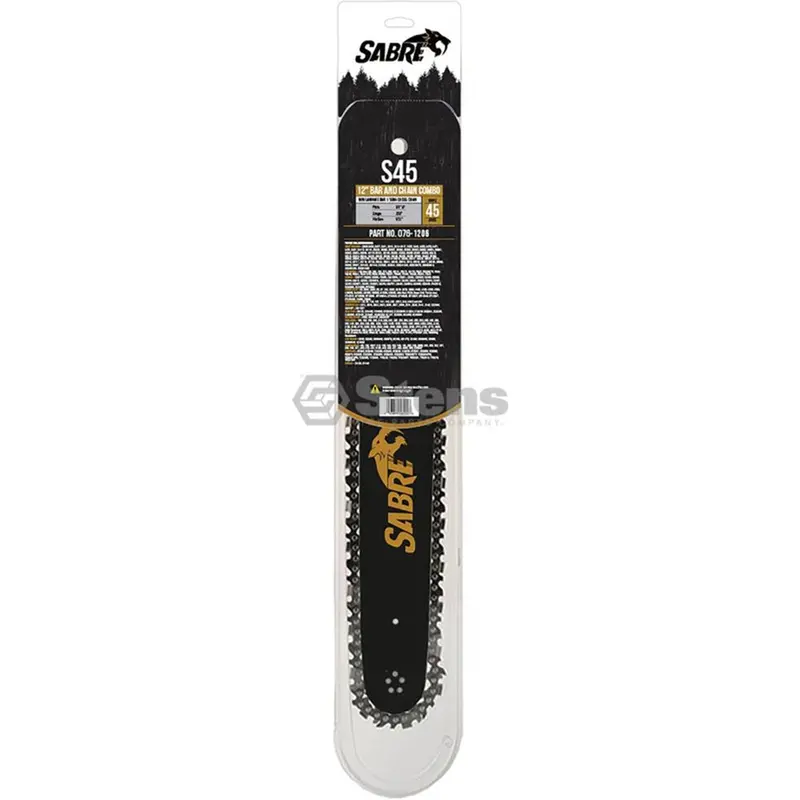 Sabre 12-Inch Chainsaw Bar And Chain Set – 3/8" Lp Pitch, .050" Gauge, 45 Drive Links 1