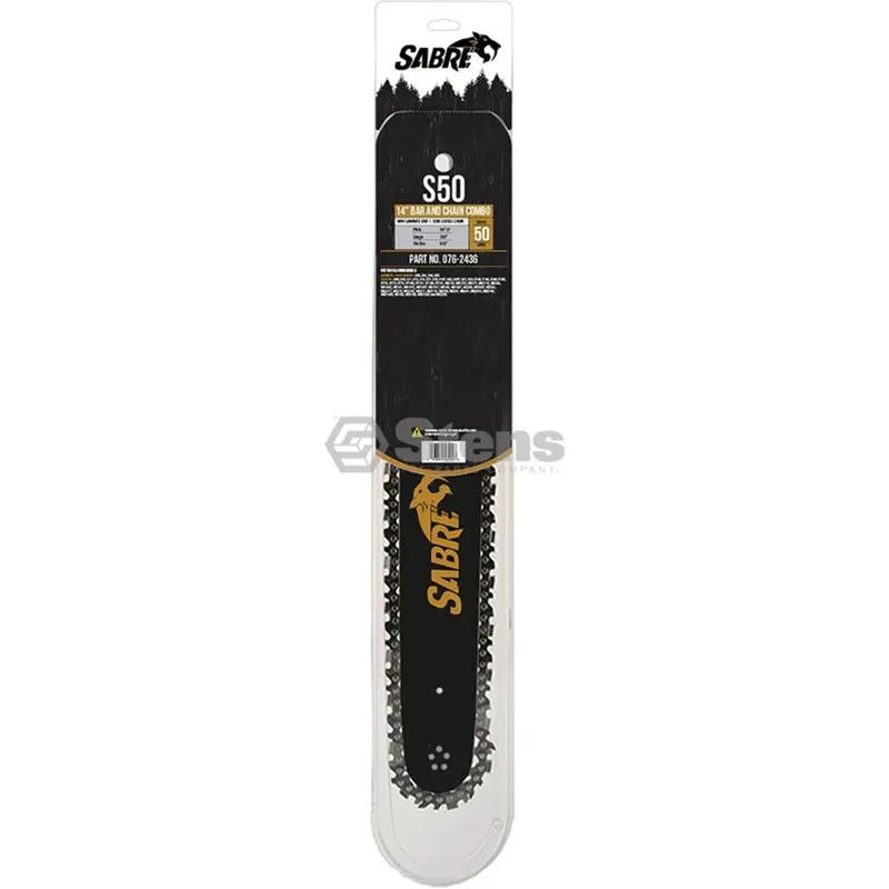Sabre 14-Inch Chainsaw Bar And Chain Kit – 3/8" Low-Profile Pitch, .050" Gauge, 50 Drive Links 1