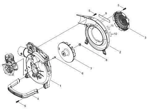 Shindaiwa Eb221S Blower Fan Kit (P021046460_Aac) 1