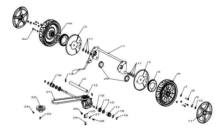 Single-Speed Gearbox Assembly – Model S19, Part #583487 1
