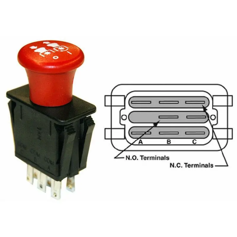 Universal Pto Switch Compatible With John Deere, Kubota, Mtd, And Toro Equipment 1