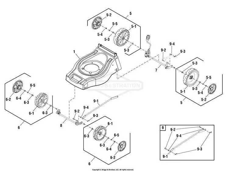 Victa Ch88196A Front Wheel Assembly – 165 Mm Diameter 1