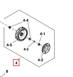 Yard King Genuine Rear Wheel Assembly – Model Ch87745A 1