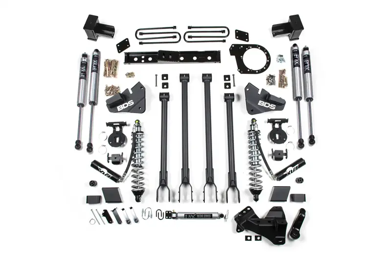Bds Suspension 1571F 6.5-Inch 4-Link Lift Kit With Coilover Shocks For 2020–2022 Ford F-250/F-350 1