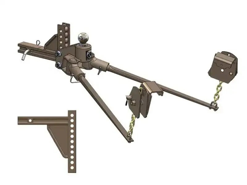 Blue Ox Bxw1506 Swaypro Weight Distribution Hitch – 1500-Lb Capacity With Clamp-On Latches & 11-Hole Shank 1