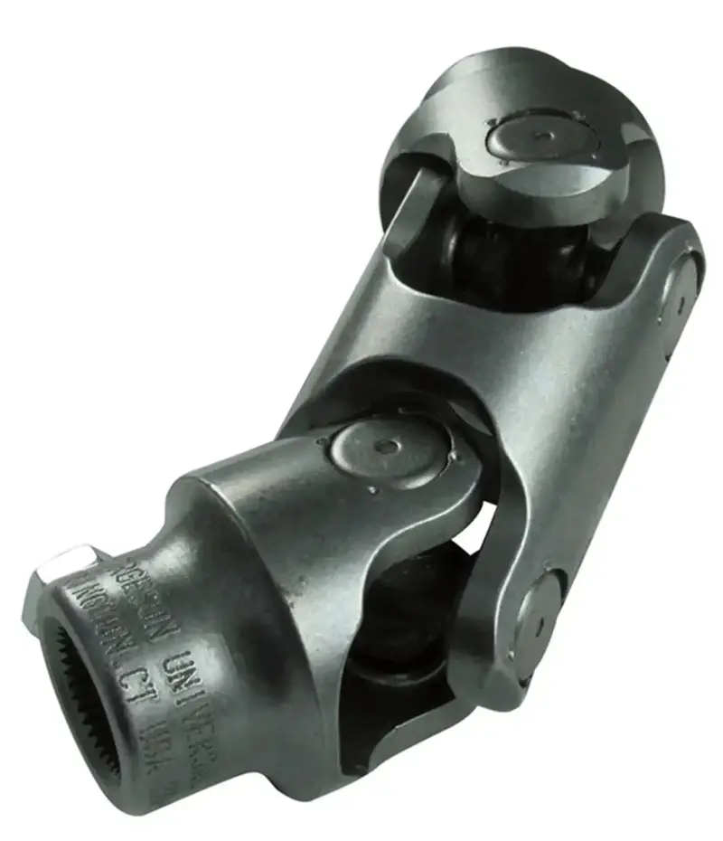 Borgeson Double-Steering U-Joint: 1" Double-D To 3/4"-30 Spline Steel Universal Joint 1
