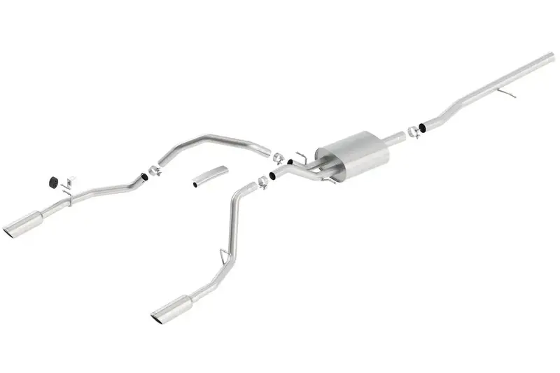 Borla 140535 Touring Cat-Back Exhaust System – Stainless Steel Performance Sound & Flow 1