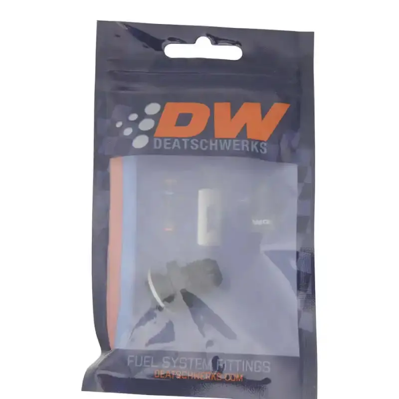 Deatschwerks 6An Male Flare To M14×1.5 Metric Adapter – Anodized Black With Washer 1