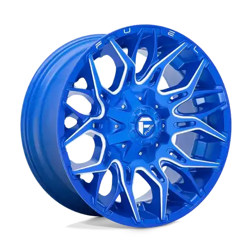 Fuel Off-Road D770 22X10 Alloy Wheel – Blue-Mill Finish, 5X5.5" Bolt Pattern, -18Mm Offset 1