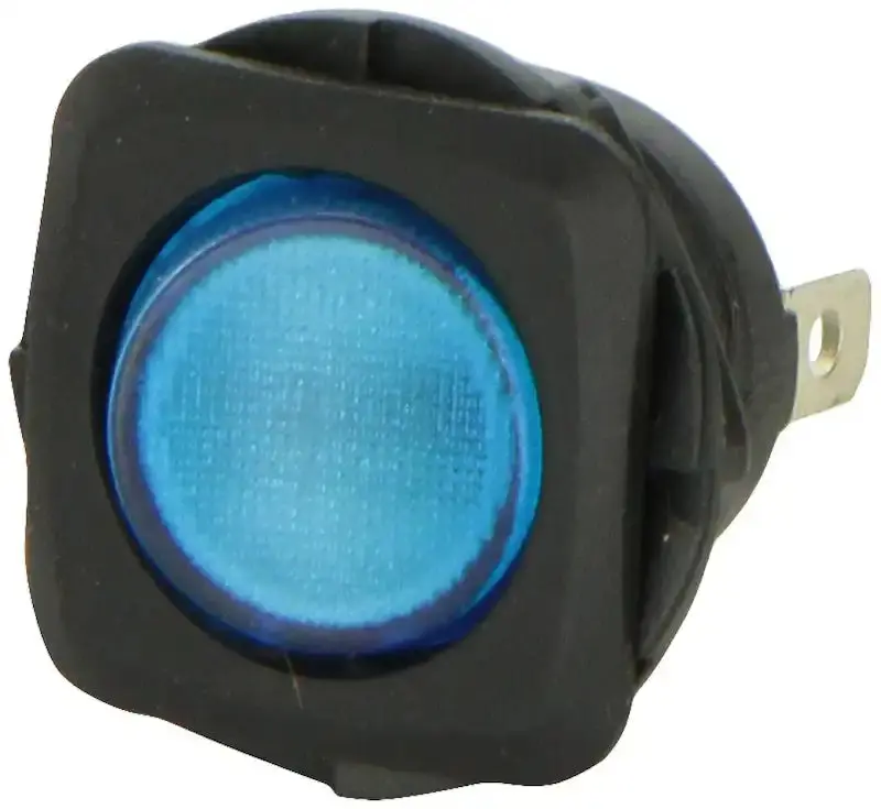 Hella H61926001 Spst Rocker Switch – Illuminated Blue Toggle For Automotive Use 1
