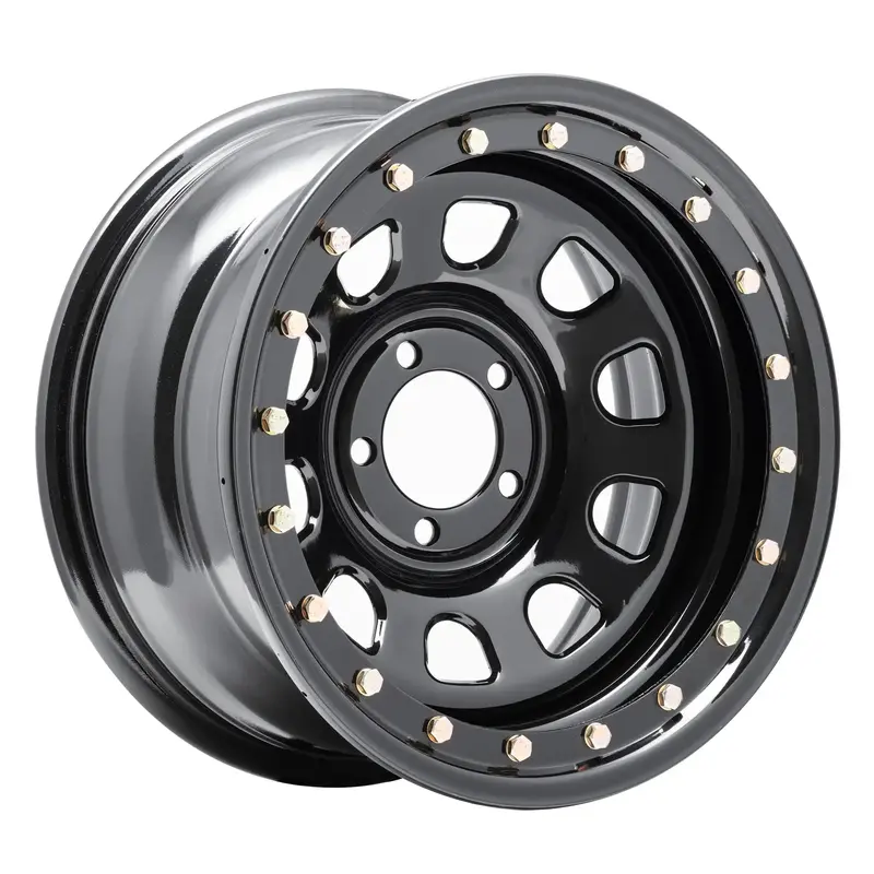 Pro Comp 252-5173 Gloss Black Steel Wheel – 15X10 Inch, 5X5 Bolt Pattern, -44Mm Offset, Includes Center Cap (P/N 1330018) 1