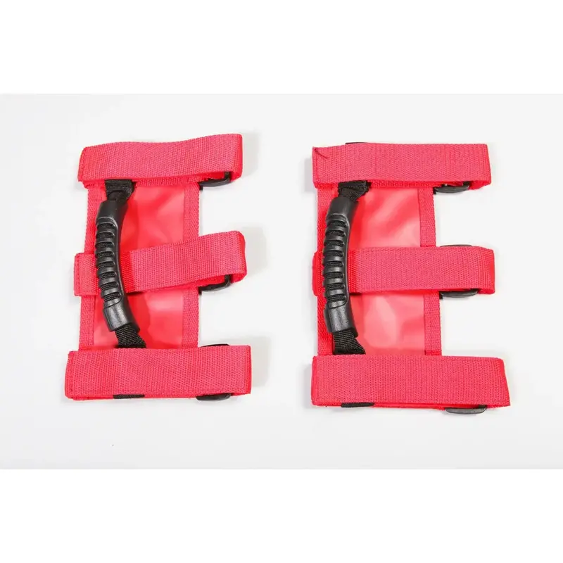 Rugged Ridge Ultimate Grab Handle Kit – Red, Fits Jeep Cj/Wrangler & Gladiator (1955–2021) 1
