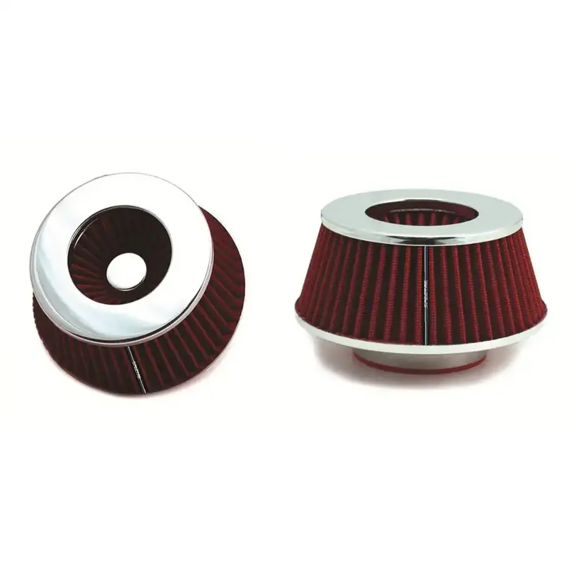 Spectre 8162 Low-Profile Air Filter – Compact Red Housing For Tight Engine Bay Fitments 1