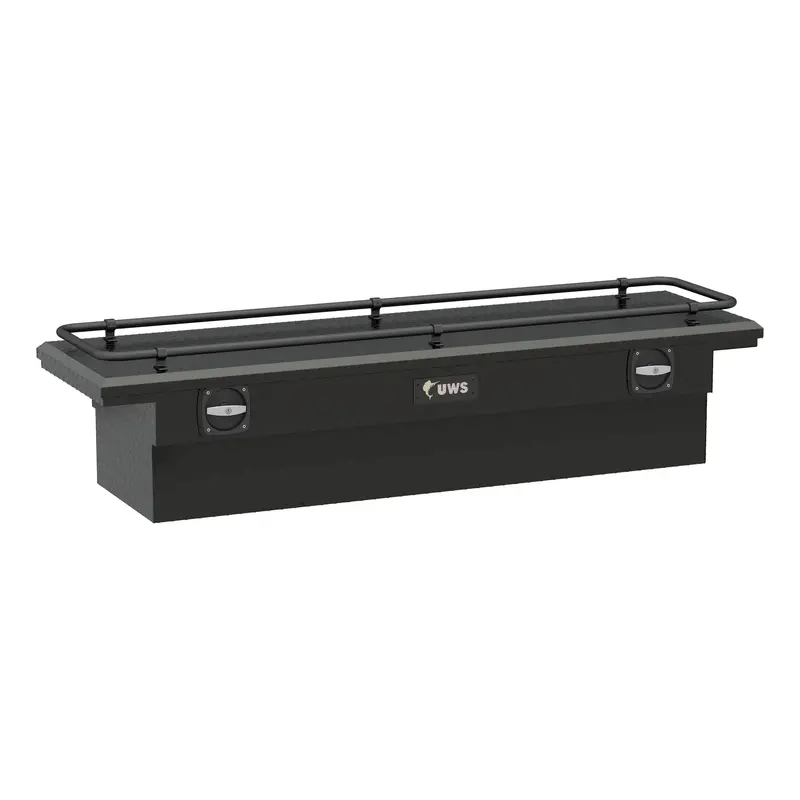 Uws Sl-69-Lp-Mb-R Low-Profile Matte Black Aluminum Crossover Truck Toolbox 1